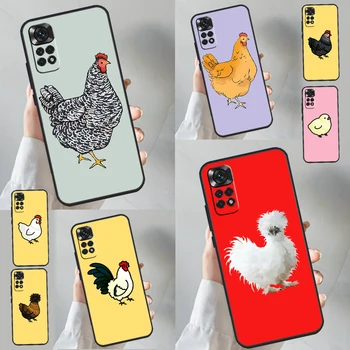 Чехол Chubby Chicken Для Xiaomi Redmi Note 12 Pro Plus Note 10 9 8 11 Pro 9S 10S 11S 12S 9C 10C 12C Крышка