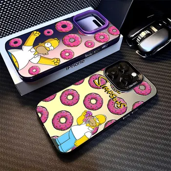 Чехол для Samsung Galaxy A24 A32 A72 A13 A12 A14 A54 A23 A53 A21s A11 A73 A34 A33 A52 Мягкая обложка The Simpsons Homer Cell Luxury