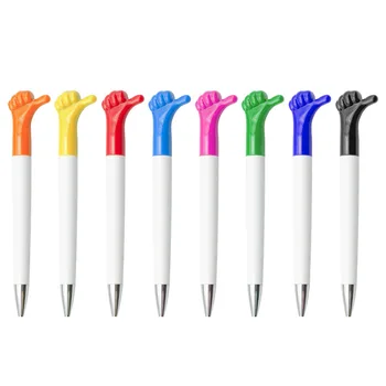 Шариковая ручка в форме мультяшного жеста, креативная рекламная ручка, пластиковая масляная ручка