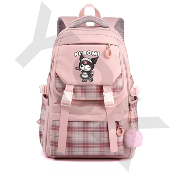 Школьная сумка Kuromi корейская версия милый мультфильм красивые модные аксессуары рюкзак Мелодия рюкзак уличная сумка